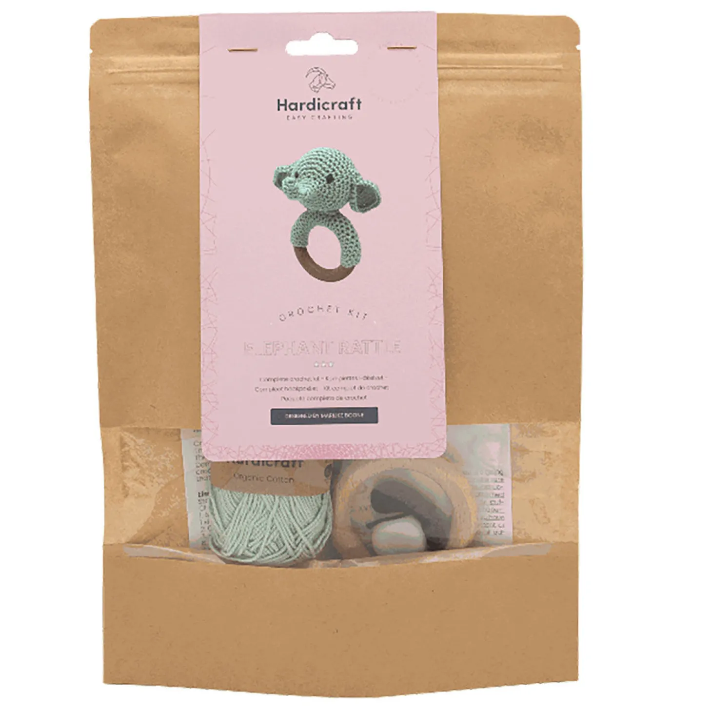 Hardicraft Häkelset Rassel Elefant