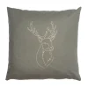 Herbalind Zirbenkissen mit goldigem Hirsch-Motiv
