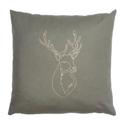 Herbalind Zirbenkissen mit goldigem Hirsch-Motiv