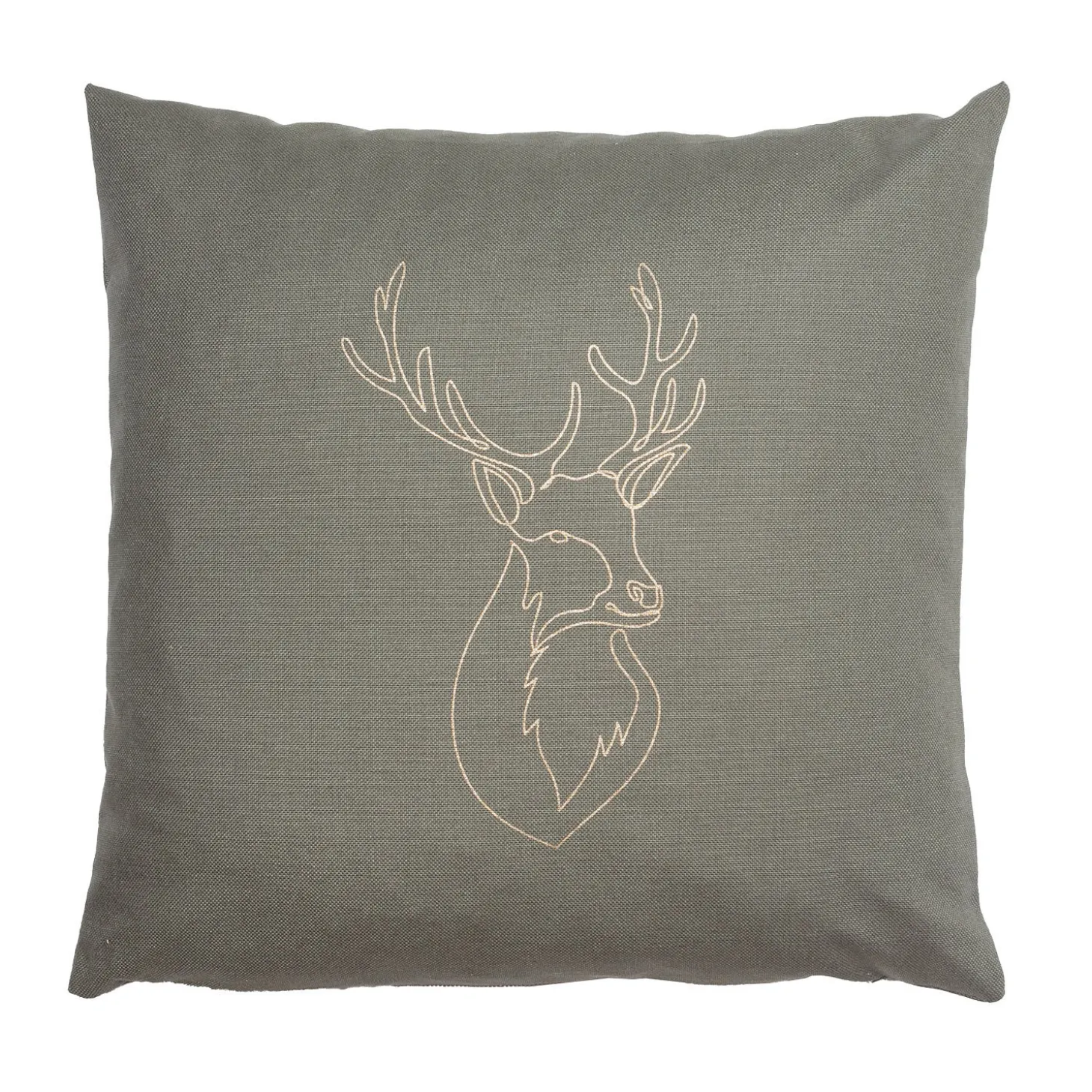 Herbalind Zirbenkissen mit goldigem Hirsch-Motiv