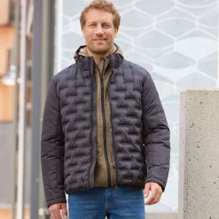 Herren Jacke mit modernem Steppmuster