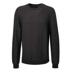 Herren Jacquard Pullover mit Struktur