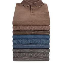 Herren Langarm-Poloshirt aus Baumwolle
