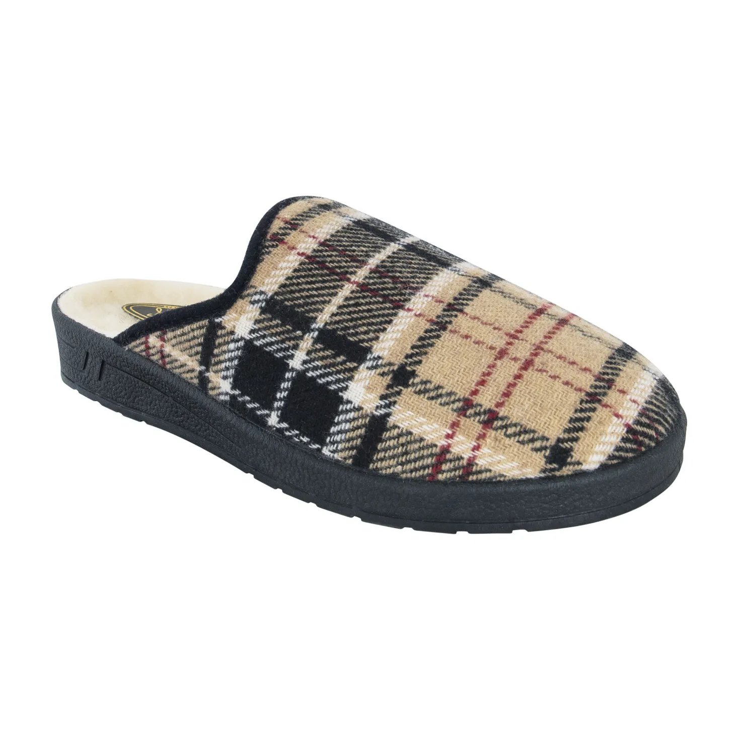 Herren Pantoffel Karo-Dessin