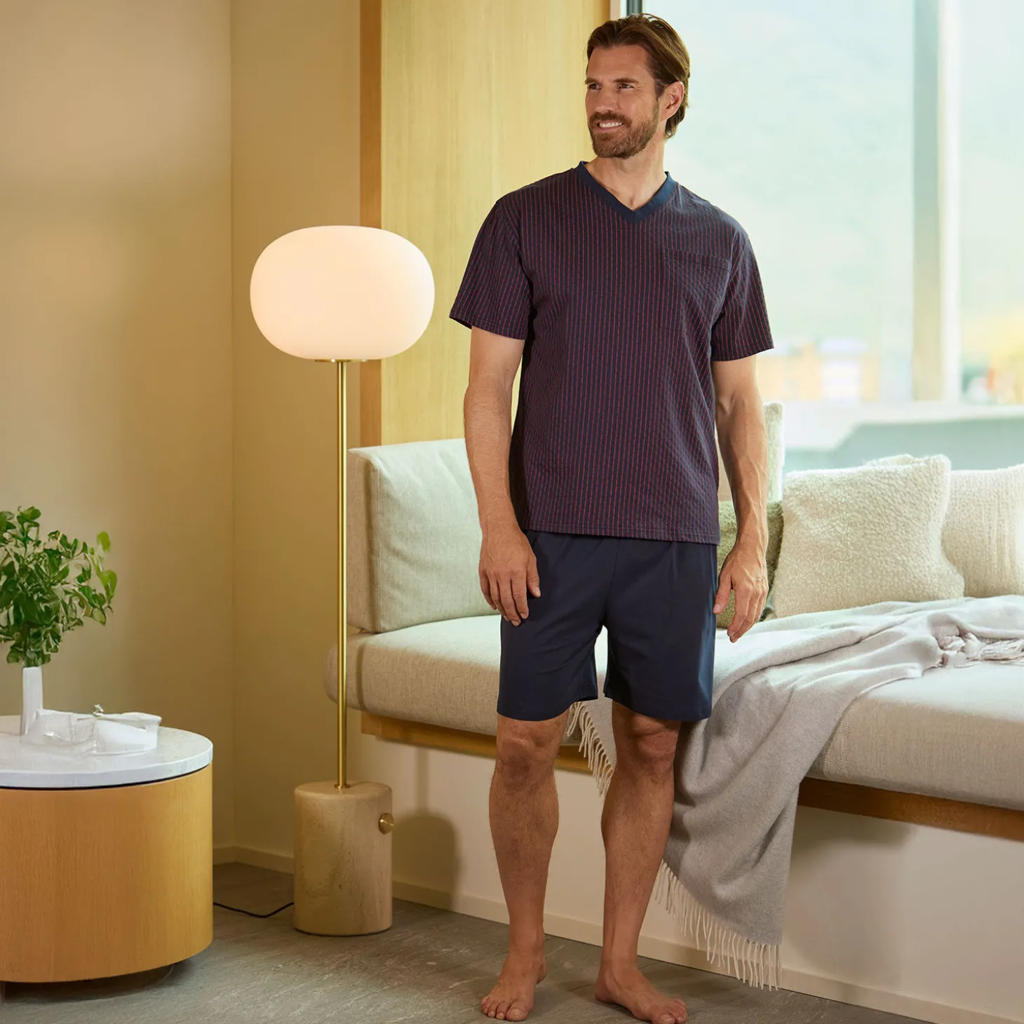 Herren Shorty Pyjama