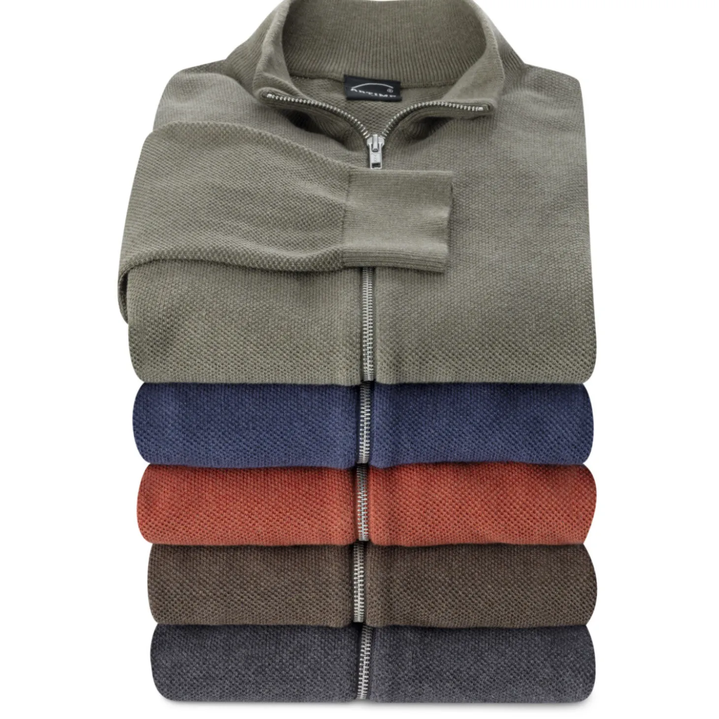 Herren Strickcardigan mit Reissverschluss