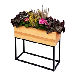 Hochbeet aus Holz/Metall