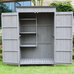 Holz-Geräteschrank