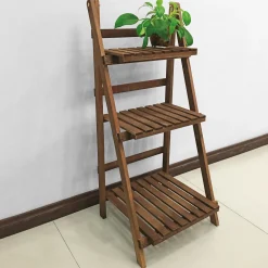 Holzregal für Blumentöpfe