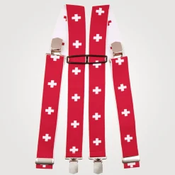 Hosenträger mit Schweizer Kreuz
