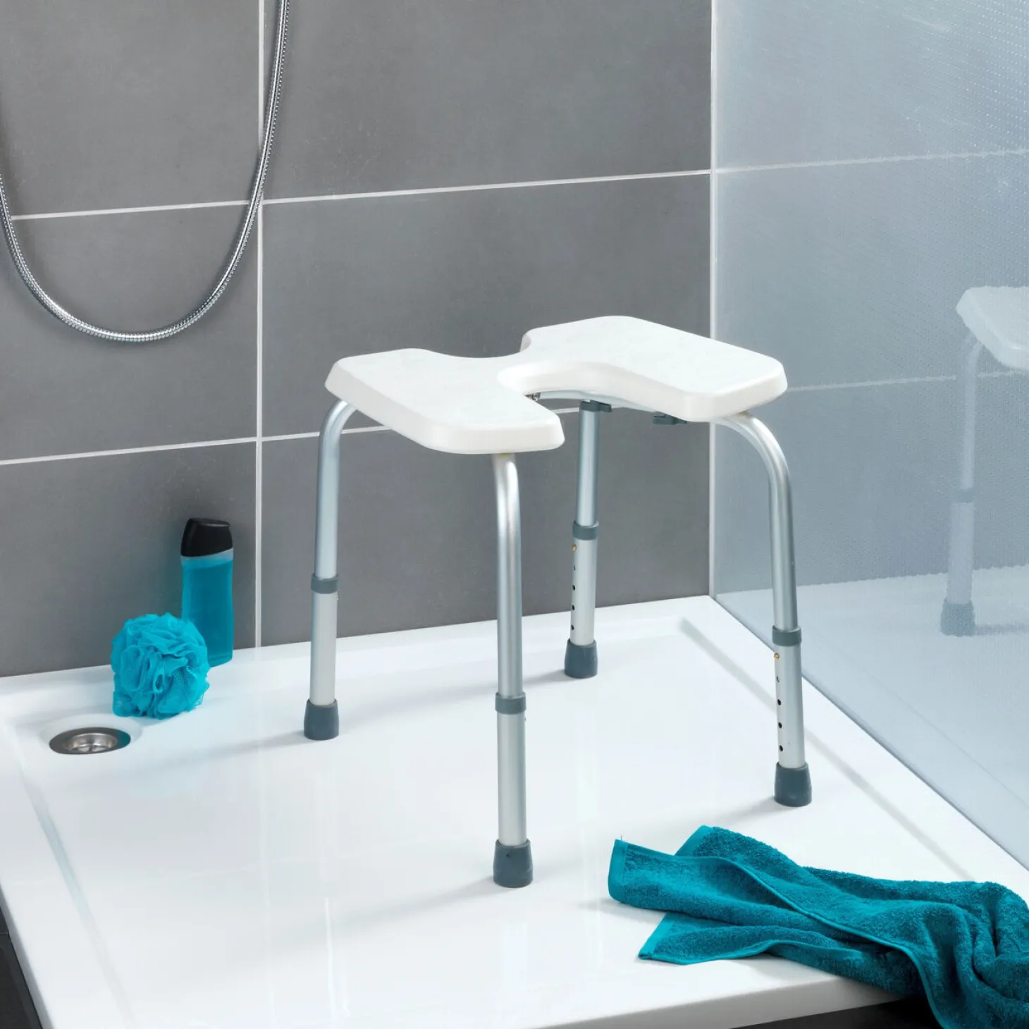 Hygienehocker Secura höhenverstellbar