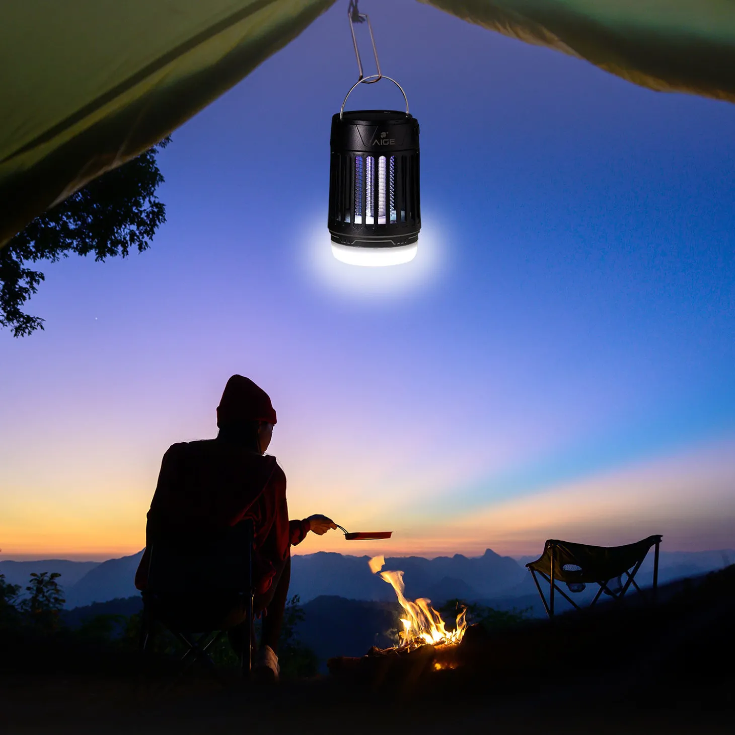 4-in-1 Mückenfalle mit Solarmodul