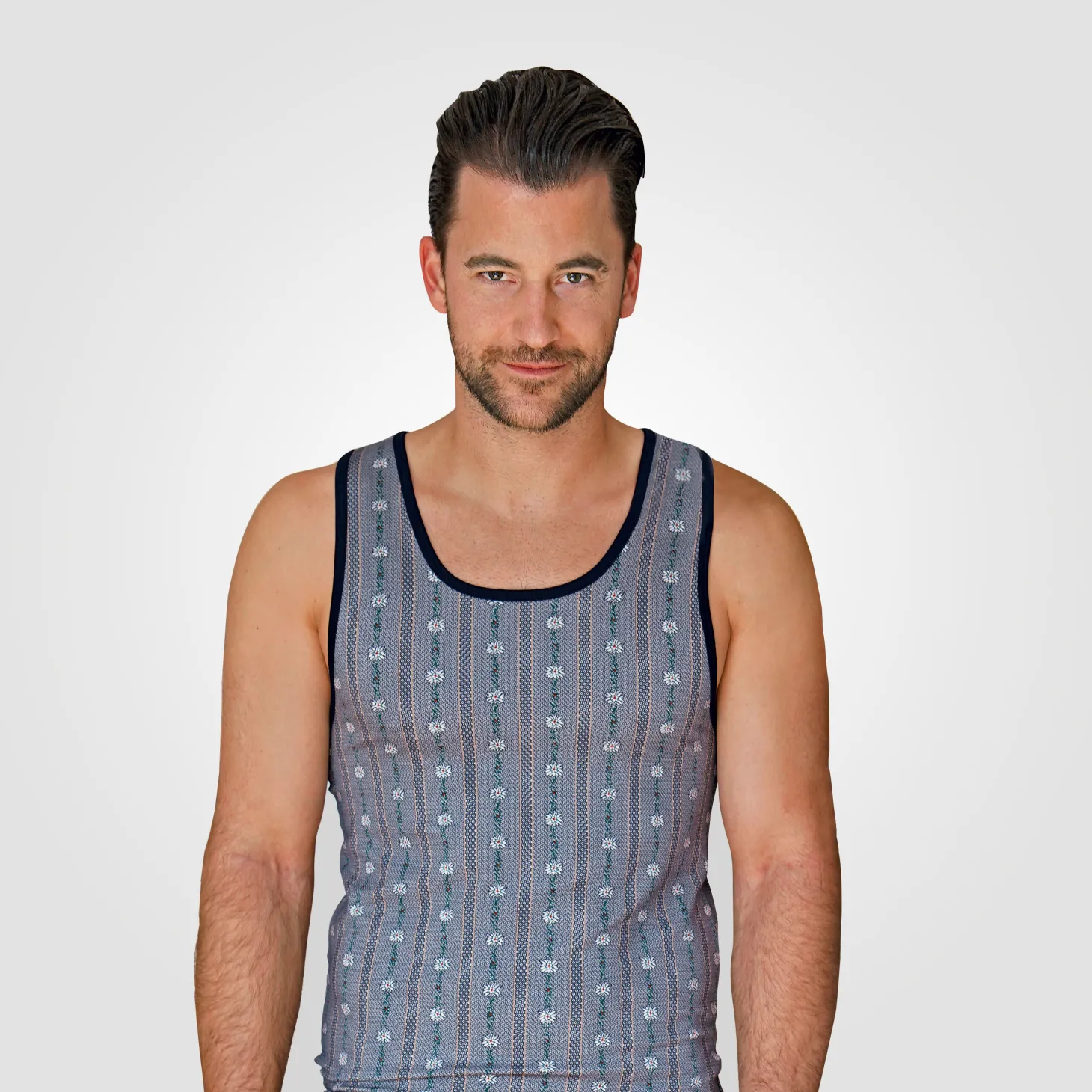 ISA Herren Edelweiss Shirt ohne Ärmel