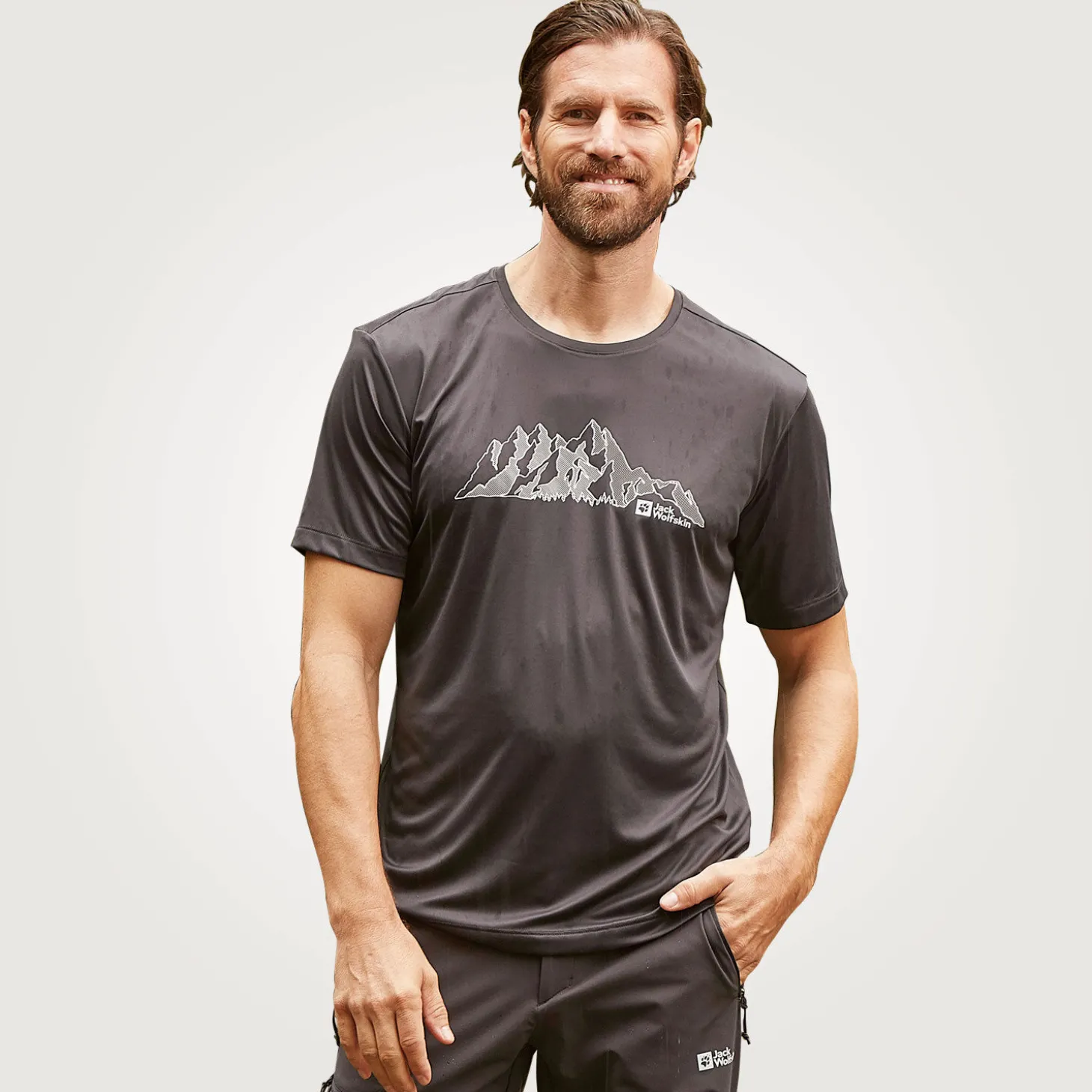 Jack Wolfskin Herren T-Shirt Peak graphic T M