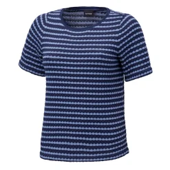 Jacquard T-Shirt in Streifen-Optik