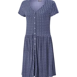 Jersey-Kleid durchgeknöpft