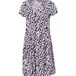 Jersey-Kleid durchgeknöpft