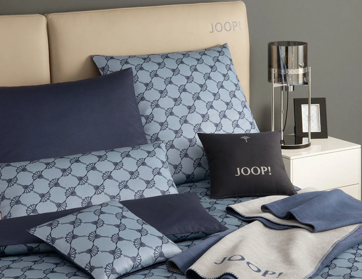 JOOP! Satin Bettwäsche Cornflower double