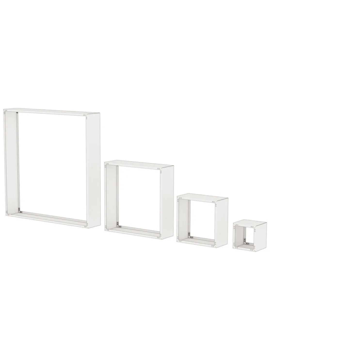 Kaminholzregal Modular Seitenwände, 2 Stk. Metall anthrazit