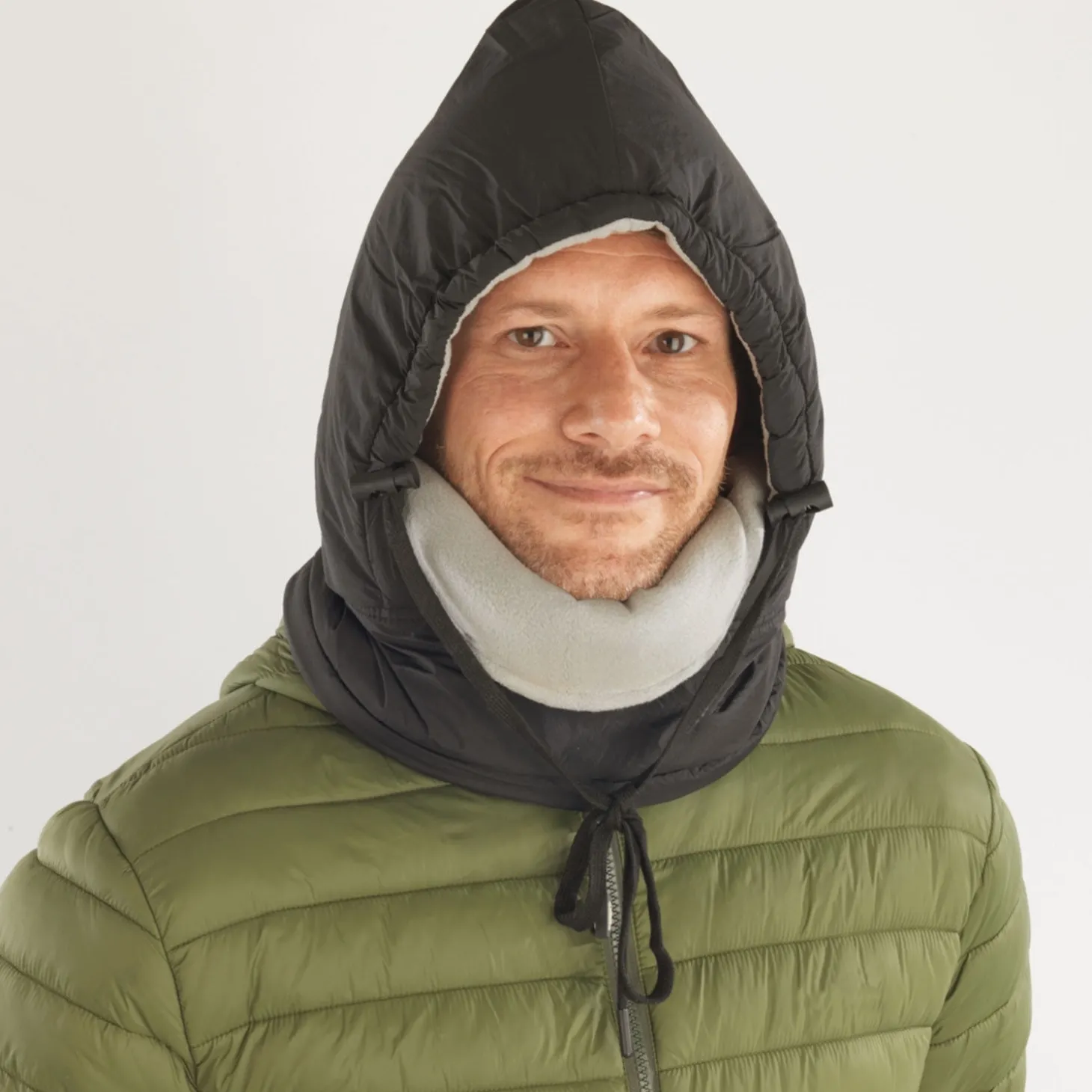Kapuzenmütze 4in1 mit Bonded-Fleece
