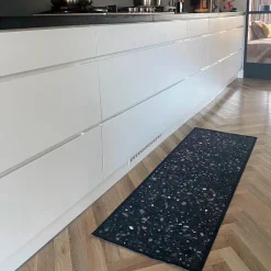 Küchenläufer Cook & Wash Terrazzo, schwarz
