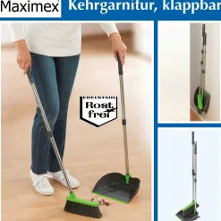 Kehrgarnitur mit extra­langem Stiel