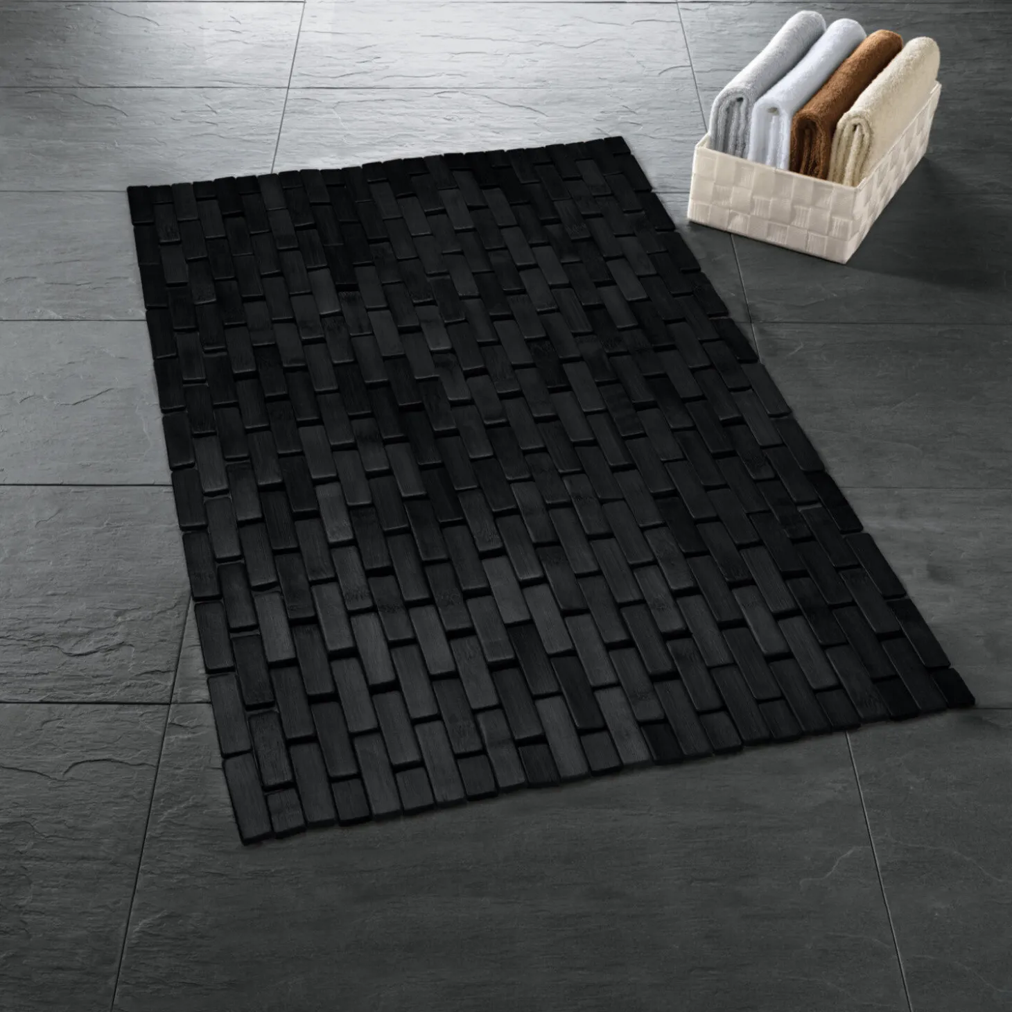 Kleine Wolke Badematte Palito aus Bambus