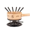 Käsefondue–Set mit Steinbockmotiv