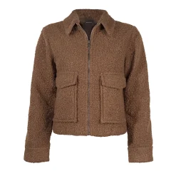 Kurz geschnittene Damen Jacke im Bouclé-Look