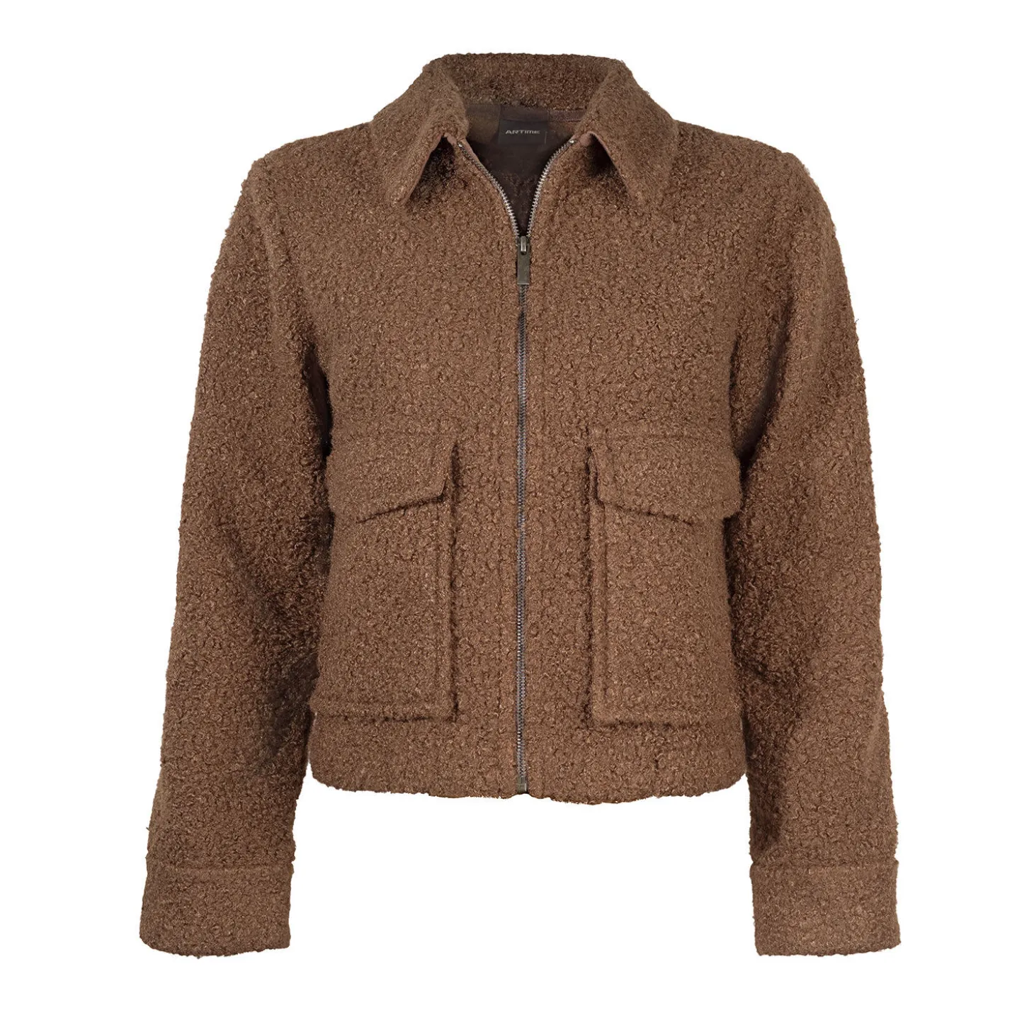 Kurz geschnittene Damen Jacke im Bouclé-Look