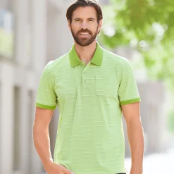 Kurzarm Poloshirt gestreift für Herren