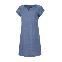 Kurzärmeliges Kleid aus Leinen