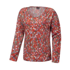 Langarmshirt Damen Allover-Print mit Modal