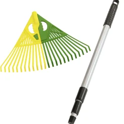 Laubrechen 3in1 mit Teleskopstiel