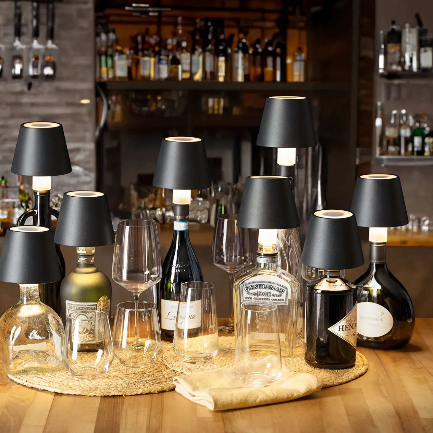 LED-Flaschenlampe, RGB, für Inn- und Outdoor