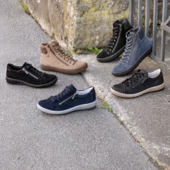Legero Schnür-Stiefelette aus Veloursleder mit Gore-Tex