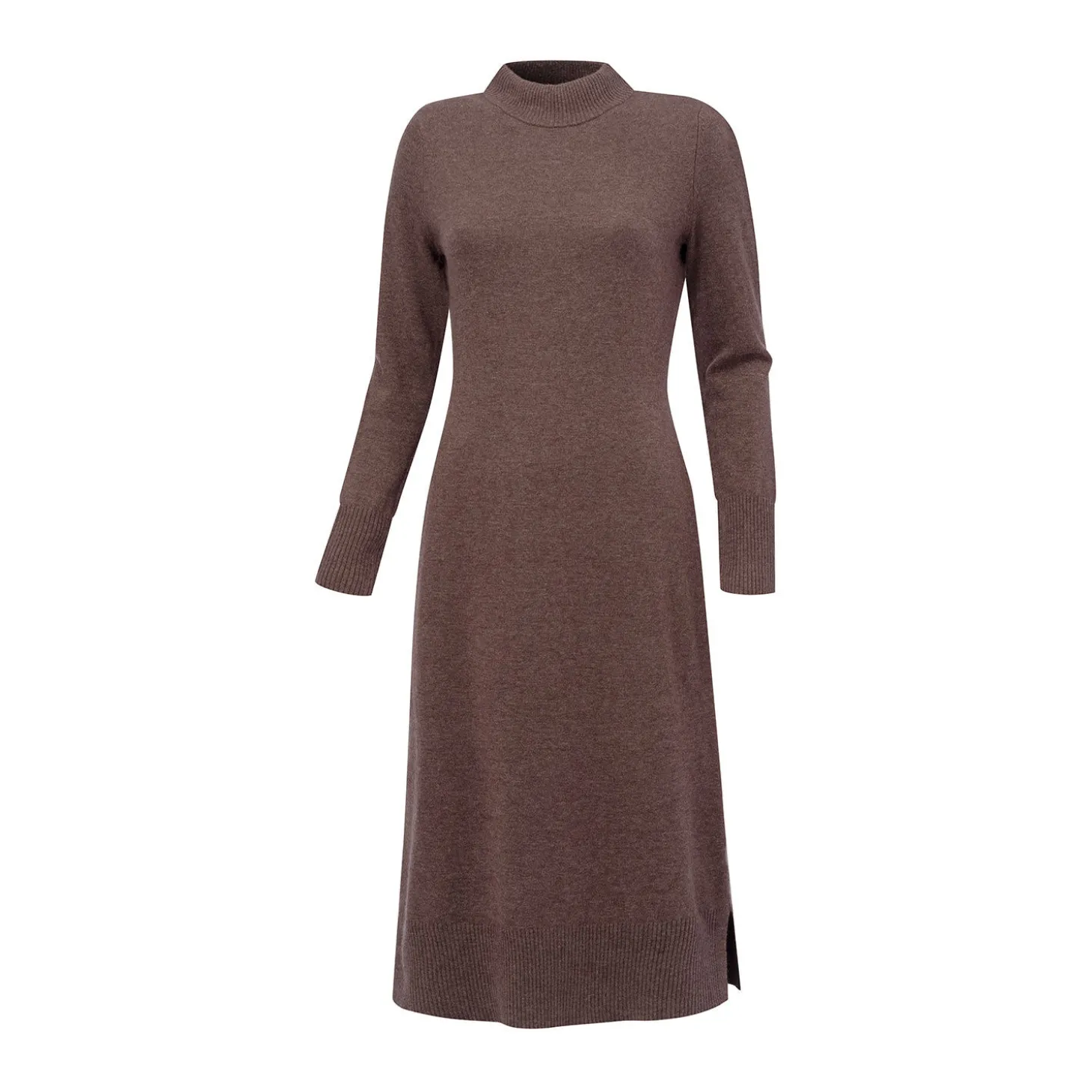 Leicht tailliertes Midi Strickkleid