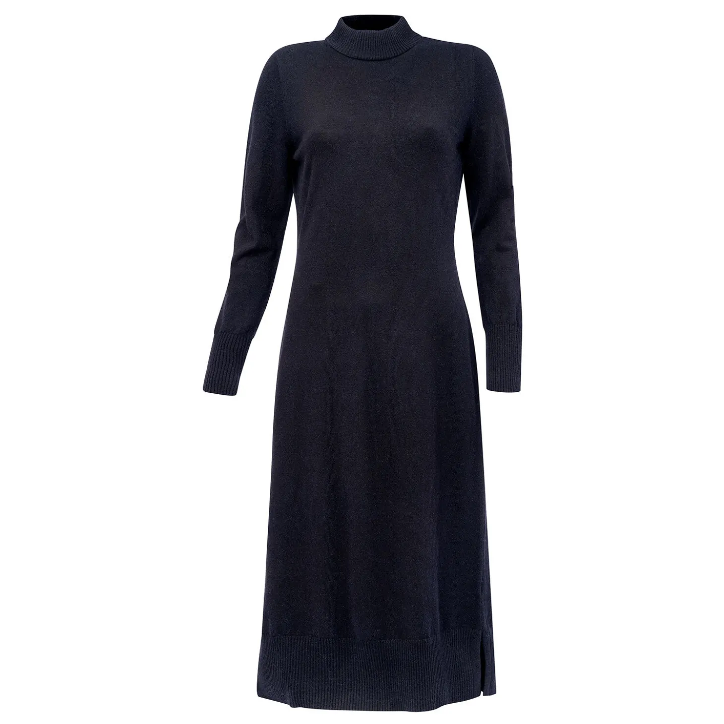 Leicht tailliertes Midi Strickkleid