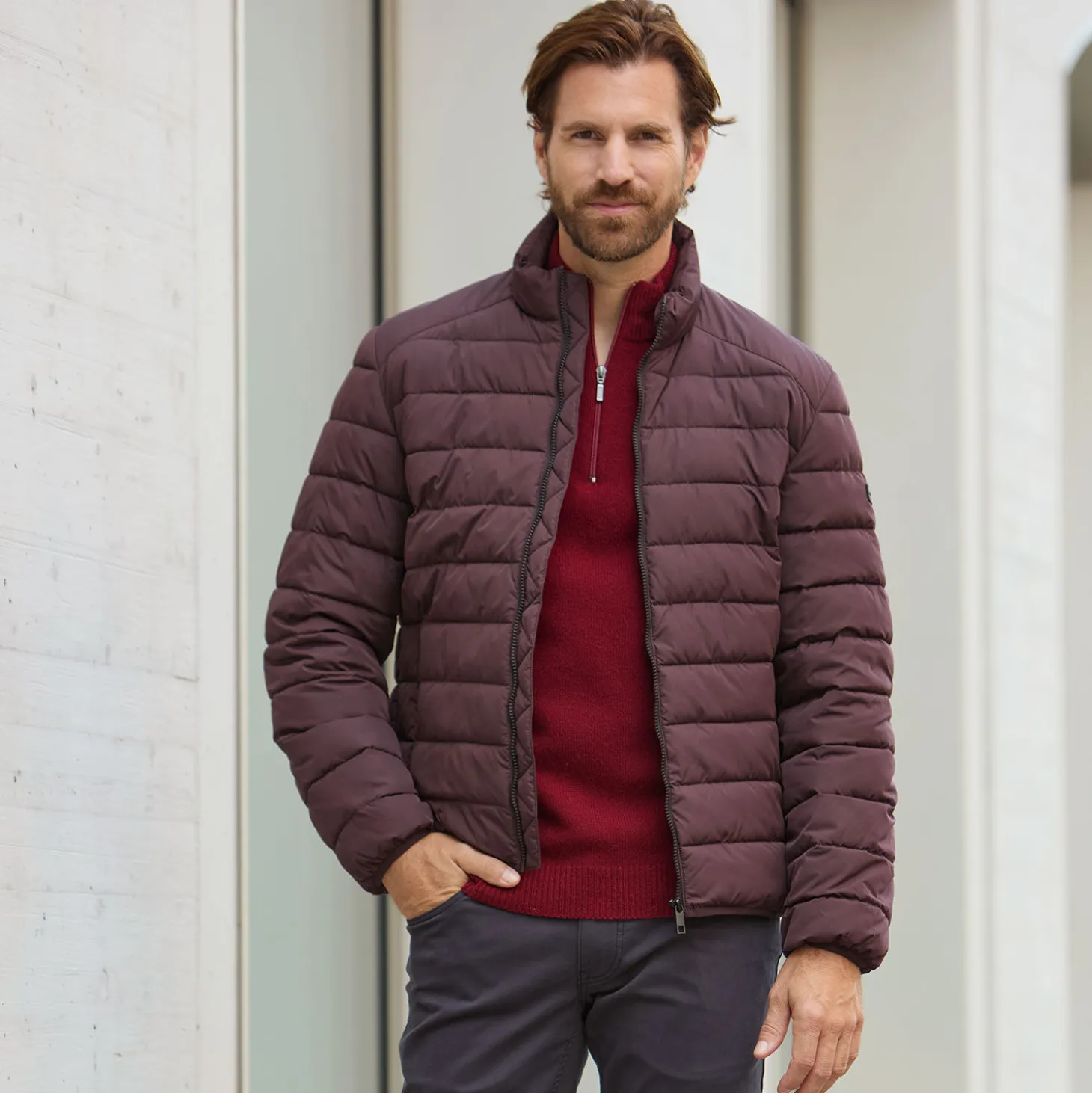 Leichte Herren Steppjacke