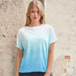 Leichtes T-Shirt in Burnout-Optik
