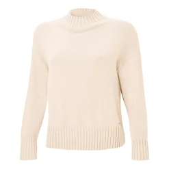 Locker geschnittener Pullover mit Stehkragen