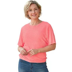 Luftiges Damen T-Shirt mit Struktur