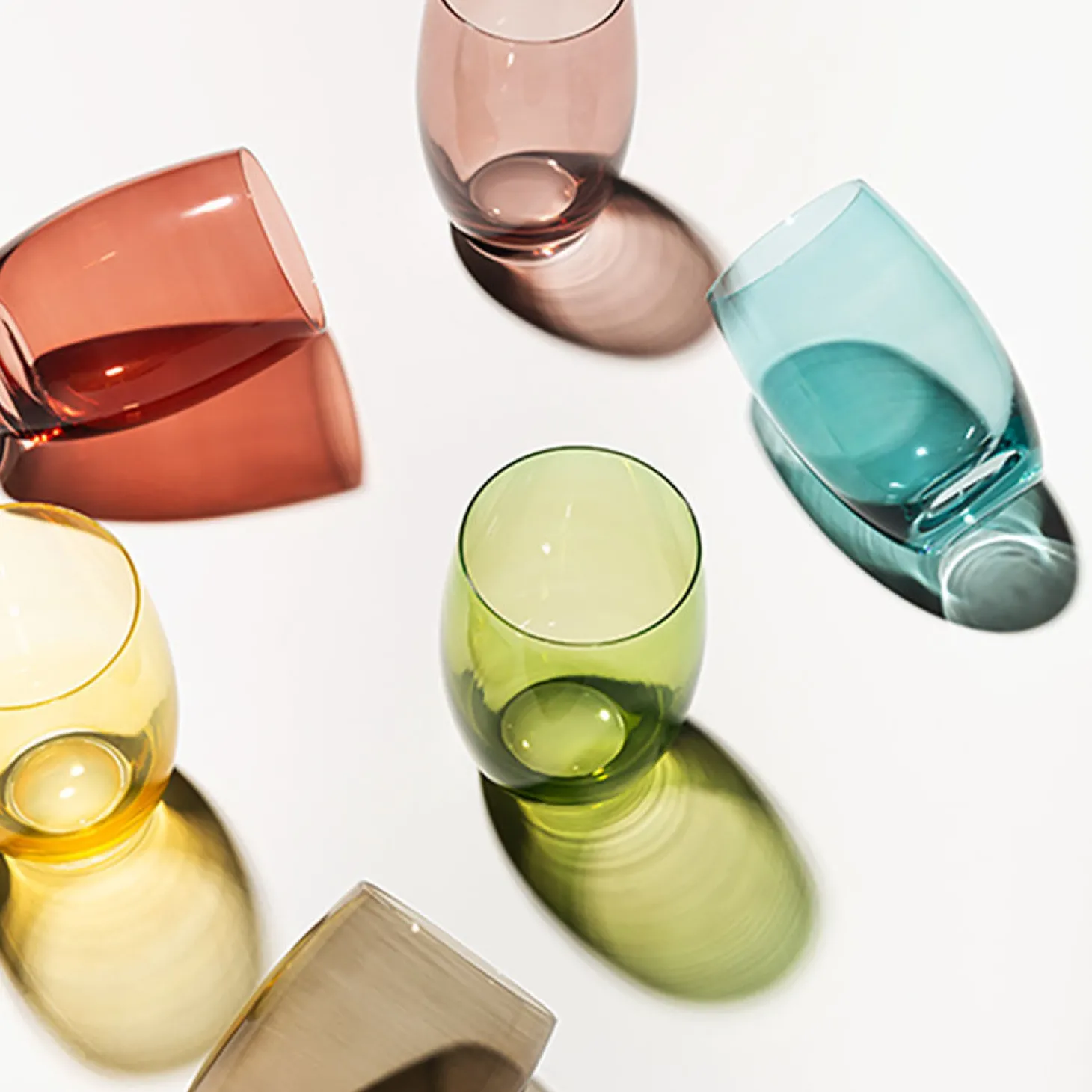 Lunasol Trinkglas Optima Multicolor 6er-Set