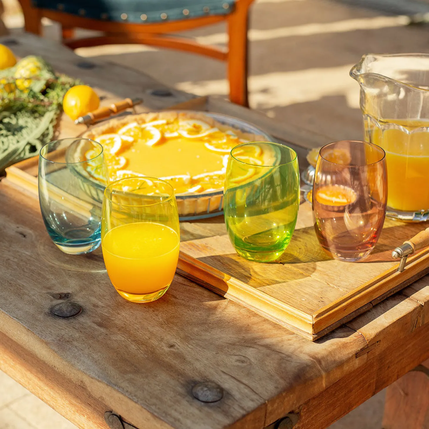 Lunasol Trinkglas Optima Multicolor 6er-Set