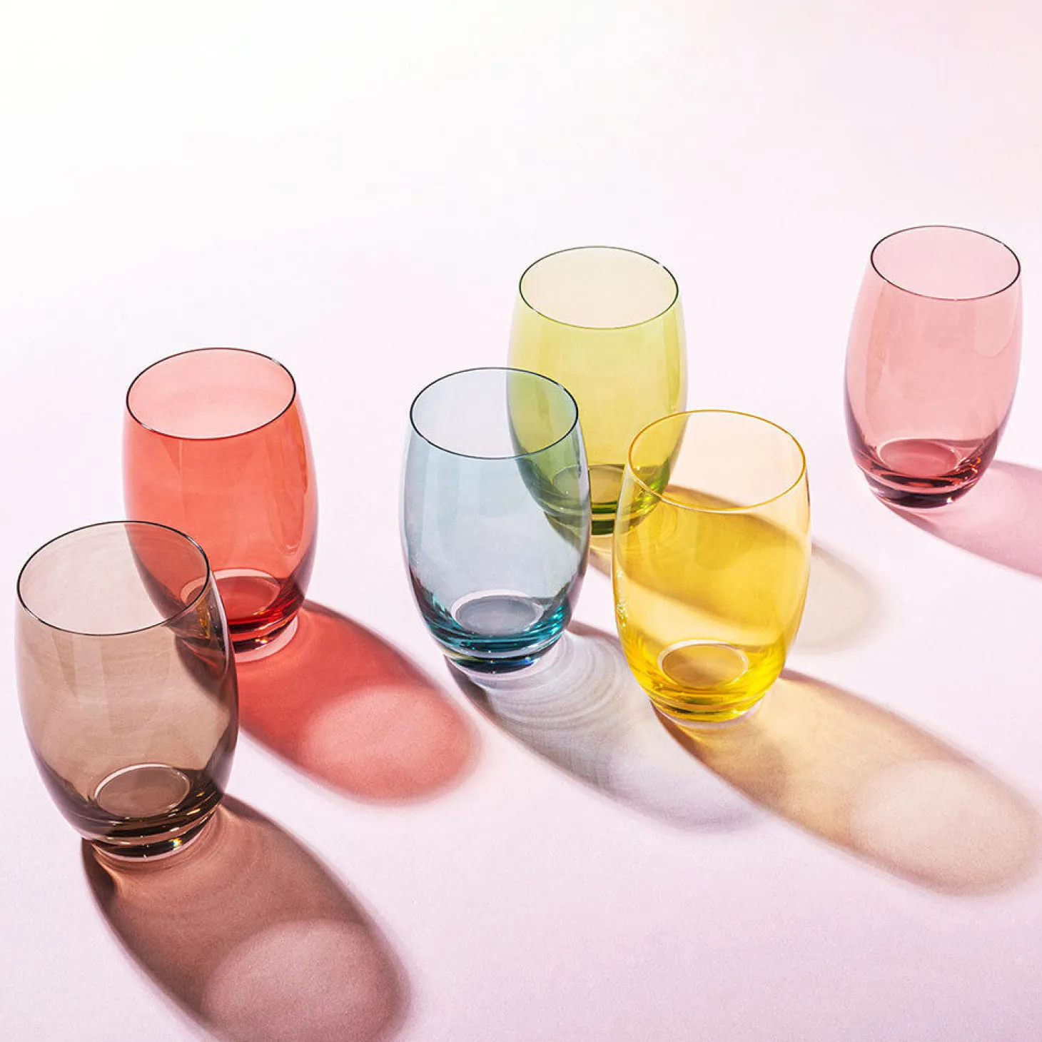 Lunasol Trinkglas Optima Multicolor 6er-Set