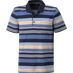 Mercerisiertes Poloshirt gestreift für Herren