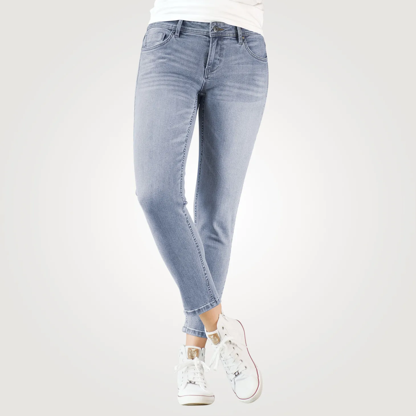 Modische 7/8 5-Pocket-Jeans