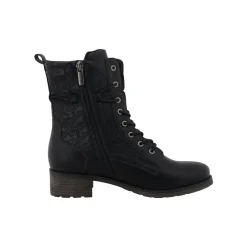 Modische MUSTANG Schnürstiefelette aus pflegeleichtem Softmaterial-Mix