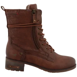 Modische MUSTANG Schnürstiefelette aus pflegeleichtem Softmaterial-Mix