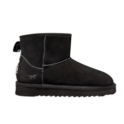 MUSTANG Kurzstiefelette für Damen aus feinem Nubukleder
